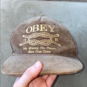 Obey Corduroy Brown hat